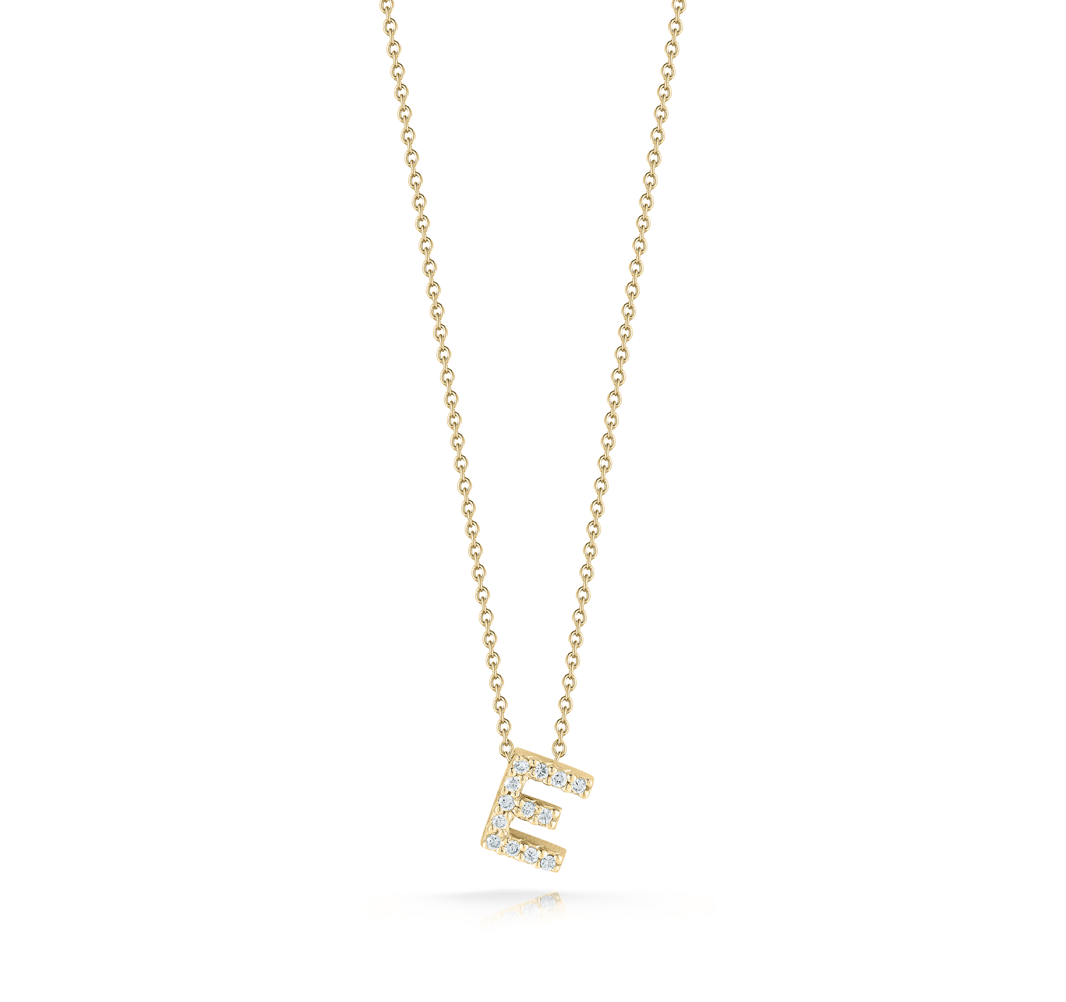 Roberto Coin Tiny Treasures Yellow Gold "Love Letter" Initial Pendant